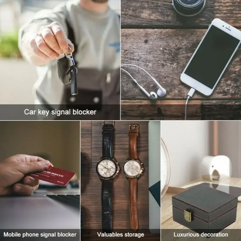 車のキー用ファラデーバッグ、信号遮断RFIDシールドポーチ、 - Car Key Signal Blocker のレビューと価格
