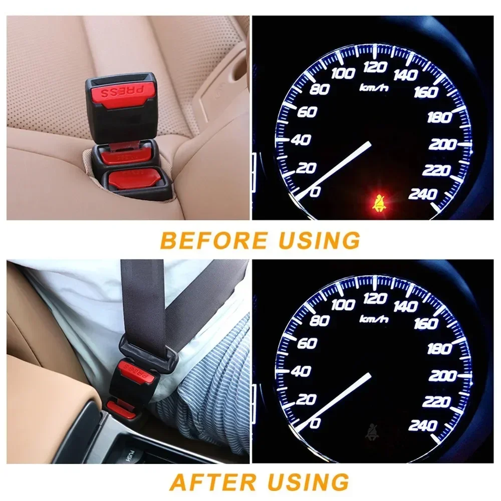 2 個カーシートベルトクリップ延長プラグ車の安全シートロック - Car Accessories For Baby のレビューと価格