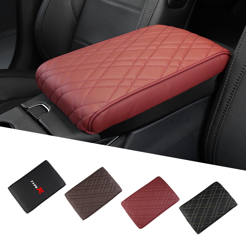車の中央アームレストクッションボックスマット滑り止め保護カバ - Car Accessories Honda Crv のレビューと価格