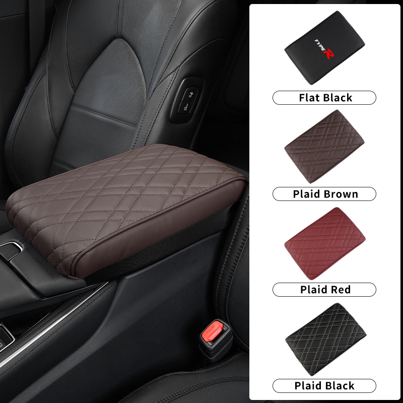 車の中央アームレストクッションボックスマット滑り止め保護カバ - Car Accessories Honda Crv のレビューと価格