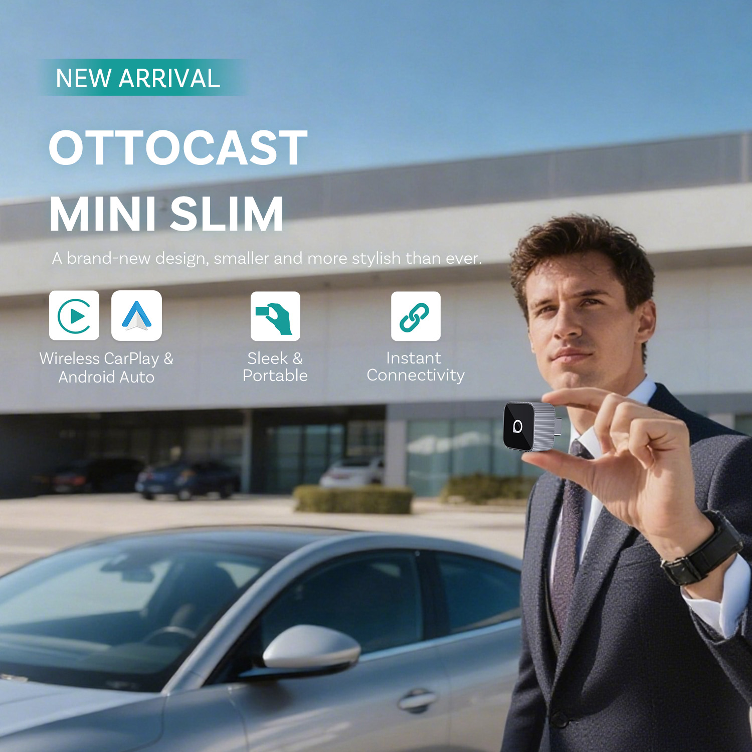Ottocast Mini Slim ワイヤレスCarPla - Car Accessories Usa のレビューと価格