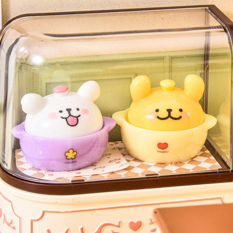 カラフルな動物粘土ポット、子供向けの立体的なかわいいフィギュ - Car Accessories Cute のレビューと価格